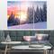 Designart - Winter Sunset in Bulgaria - Landscape Photo Canvas Art Print